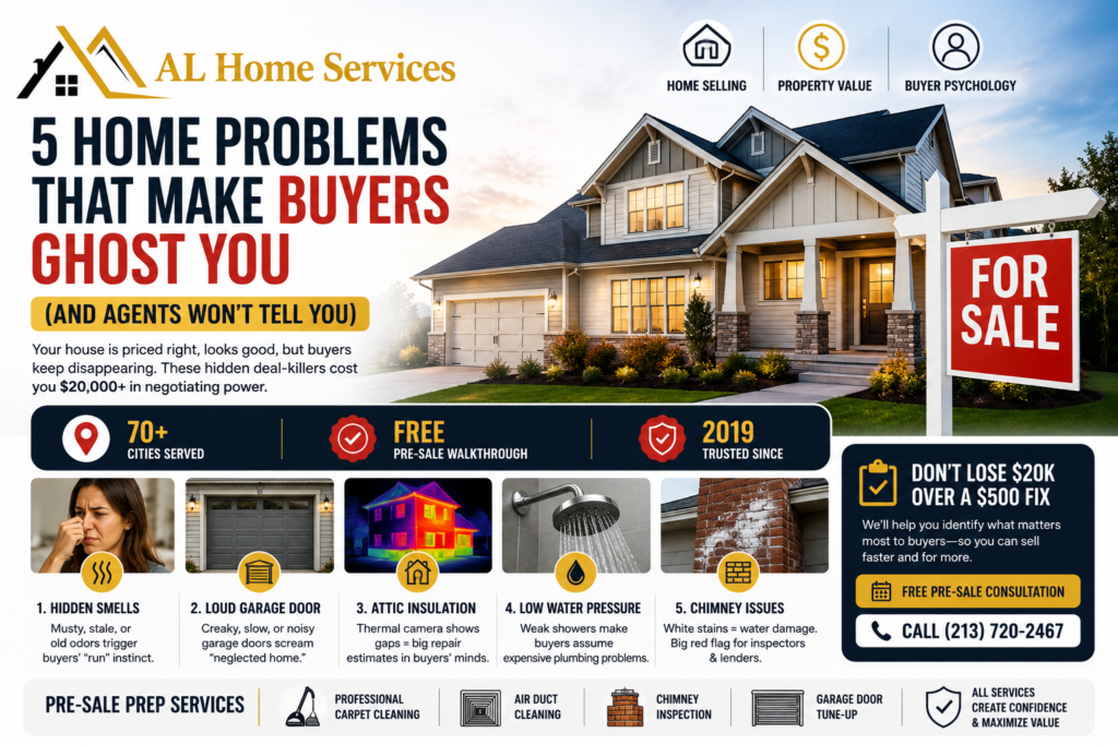 5 Home Problems That Make Buyers Ghost You