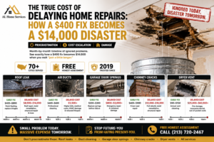 The True Cost of Delaying Home Repairs: How a $400 Fix Becomes a $14,000 Disaster